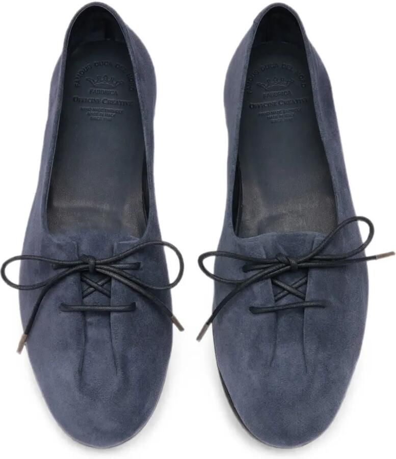 Officine Creative Oliver ballerina's met veters Blauw - Foto 2