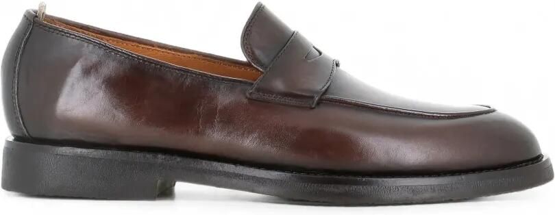 Officine Creative Opera Flexi 101 gepolijste leren loafers Bruin