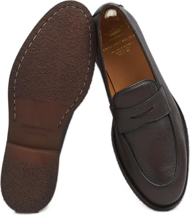 Officine Creative Opera grainy leather loafers Bruin - Foto 2