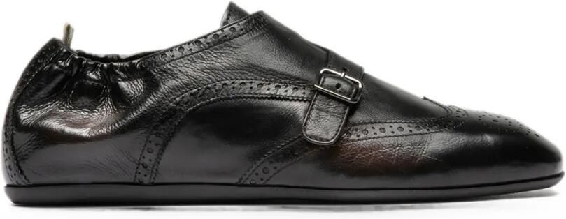 Officine Creative Oxford gespschoenen Zwart