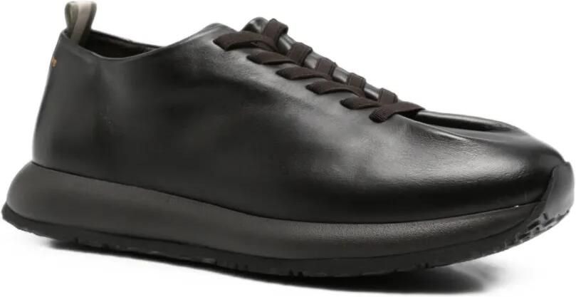 Officine Creative Papel leren sneakers Bruin