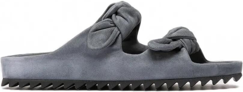 Officine Creative Pelagie 021 suède sandalen met geknoopt detail Blauw