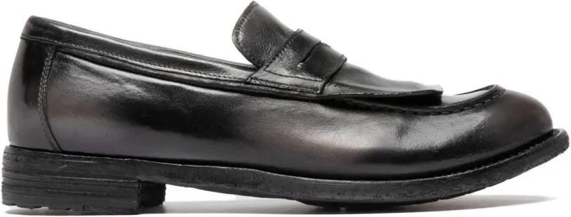 Officine Creative Ruboff leren loafers Zwart