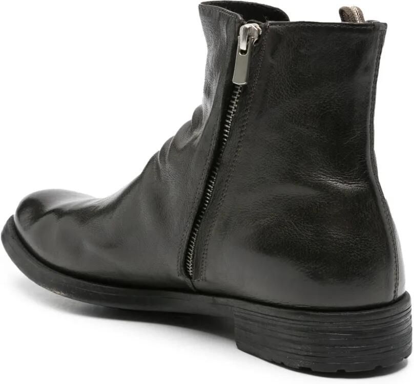 Officine Creative ruched leather boots Zwart - Foto 2
