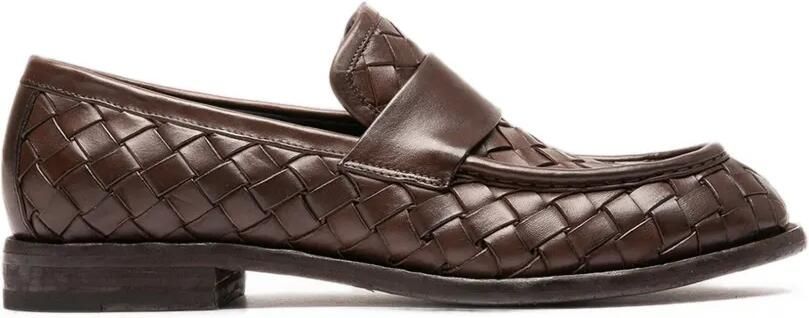 Officine Creative Rugged 008 leren loafers Bruin