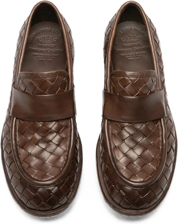 Officine Creative Rugged 008 leren loafers Bruin - Foto 2