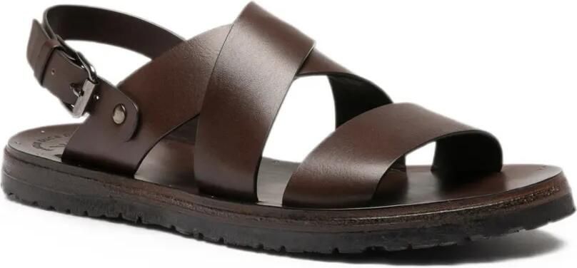 Officine Creative Sandalen met kruisbandjes Bruin - Foto 4
