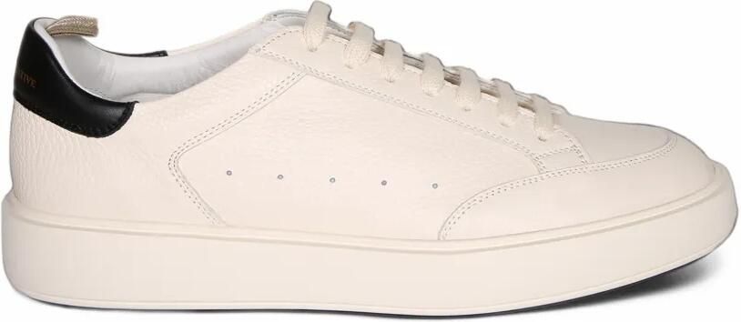 Officine Creative Sneakers van bewerkt leer Beige
