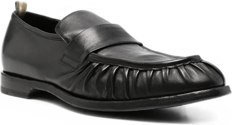 Officine Creative Sound 008 leren loafers met ruches Zwart - Foto 3