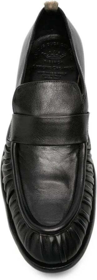 Officine Creative Sound 008 leren loafers met ruches Zwart - Foto 4