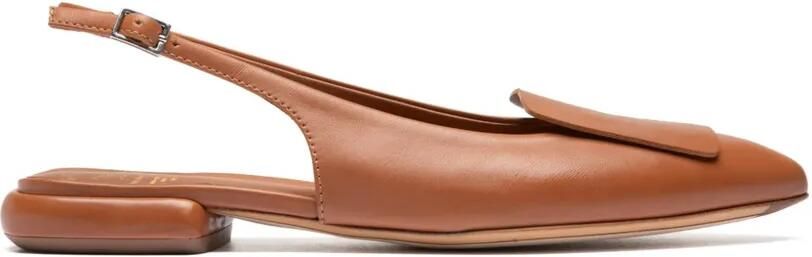 Officine Creative Sue leren slingback pumps Bruin
