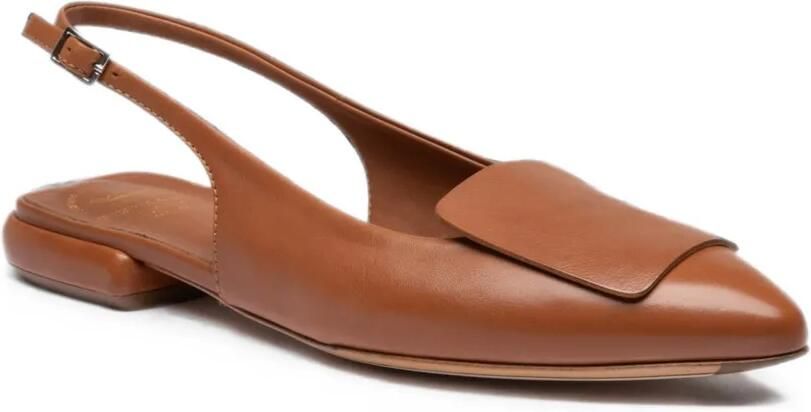 Officine Creative Sue leren slingback pumps Bruin - Foto 3