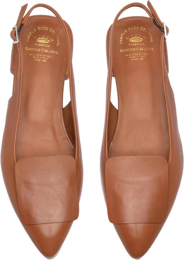 Officine Creative Sue leren slingback pumps Bruin - Foto 2