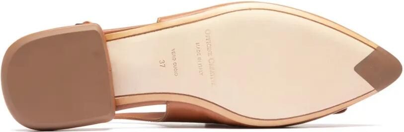 Officine Creative Sue leren slingback pumps Bruin - Foto 4