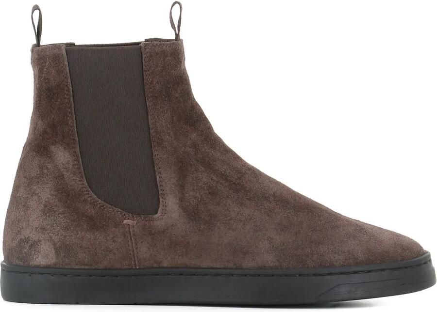 Officine Creative Suède Chelsea laarzen met lus Bruin