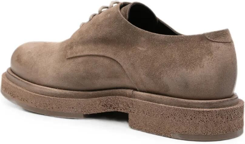 Officine Creative Suède derby schoenen met chunky zool Bruin - Foto 3