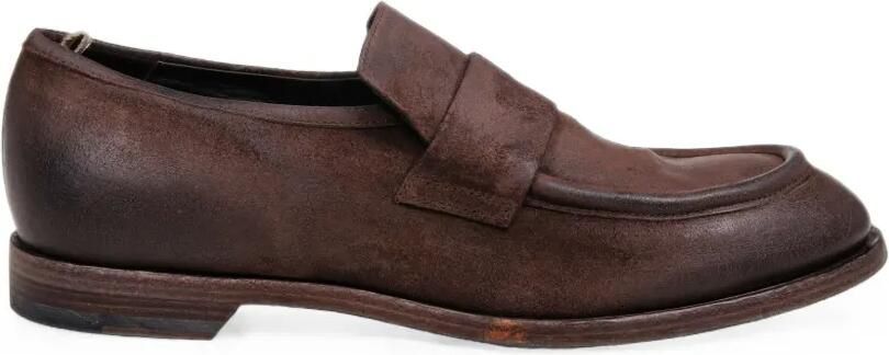 Officine Creative suede slip-on loafers Bruin