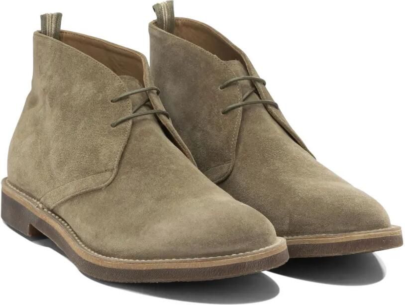Officine Creative Suède veterlaarzen Beige - Foto 3