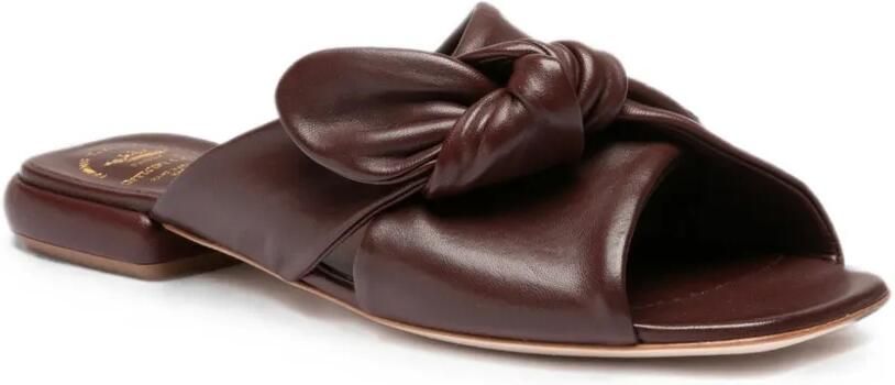 Officine Creative Suki 007 leren sandalen met geknoopt detail Rood - Foto 3