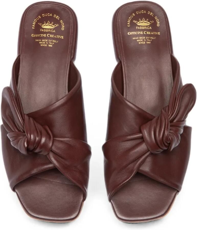 Officine Creative Suki 007 leren sandalen met geknoopt detail Rood - Foto 2