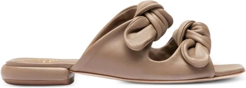 Officine Creative Suki geknoopte leren sandalen Beige