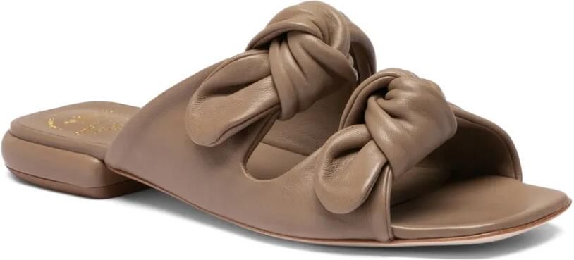 Officine Creative Suki geknoopte leren sandalen Beige - Foto 4