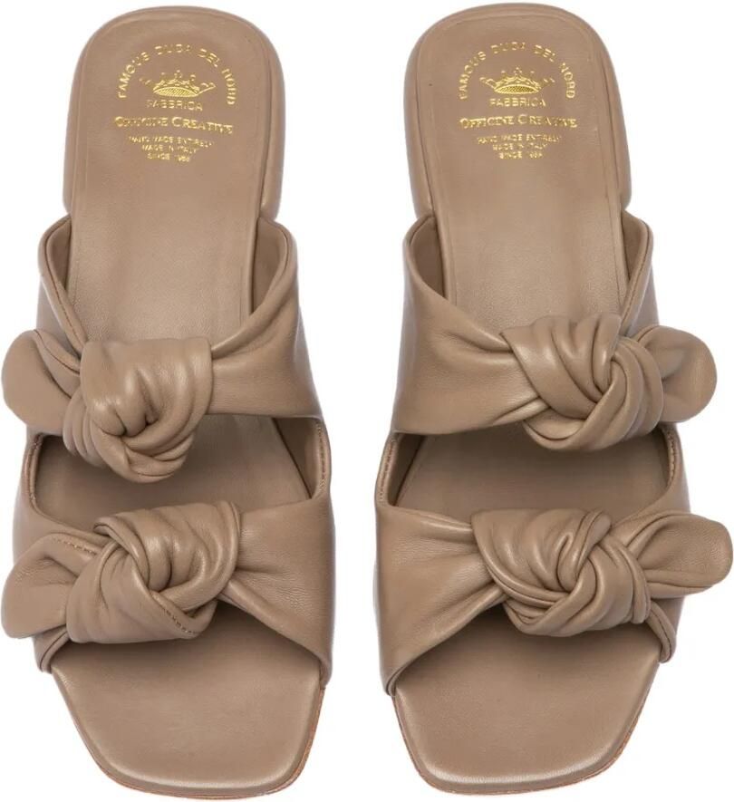 Officine Creative Suki geknoopte leren sandalen Beige - Foto 2
