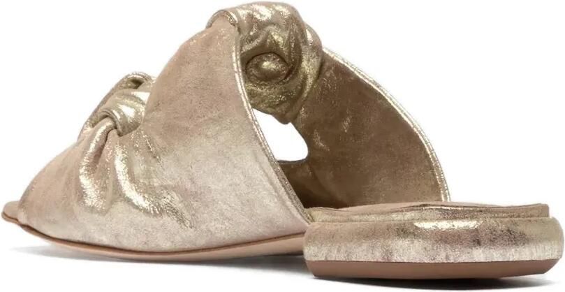 Officine Creative Suki geknoopte leren sandalen Goud - Foto 3