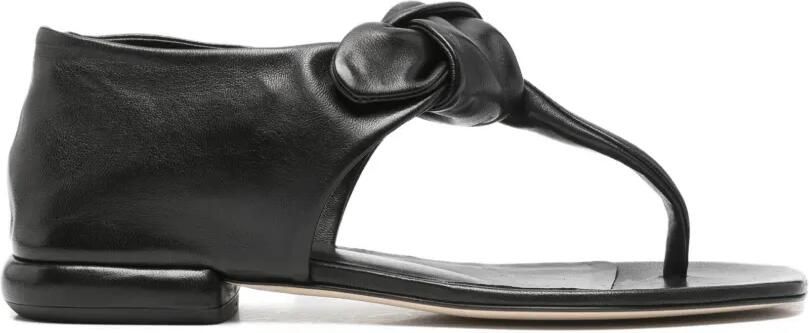 Officine Creative Suki sandalen met geknoopt detail Zwart