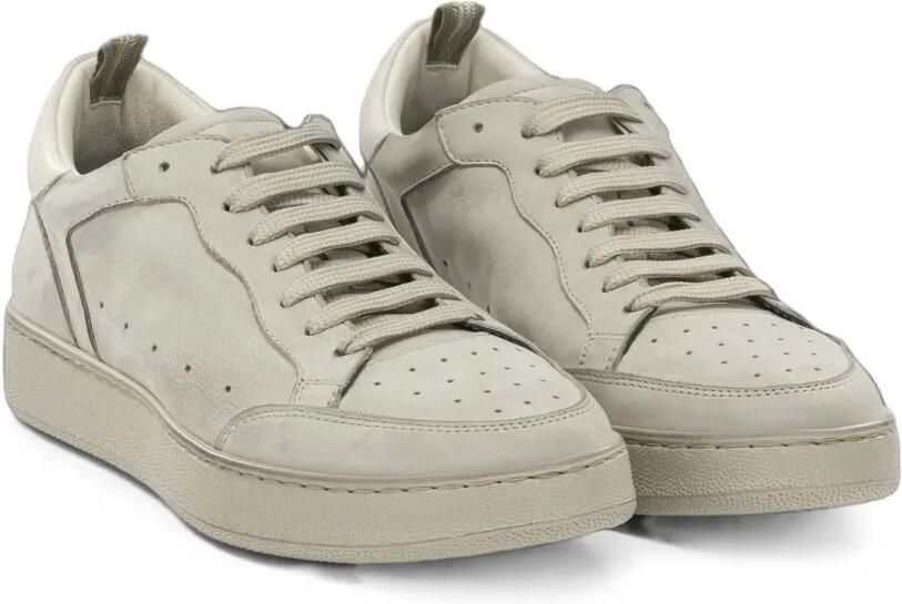 Officine Creative The Answer 005 leren sneakers met geperforeerde details Beige - Foto 3