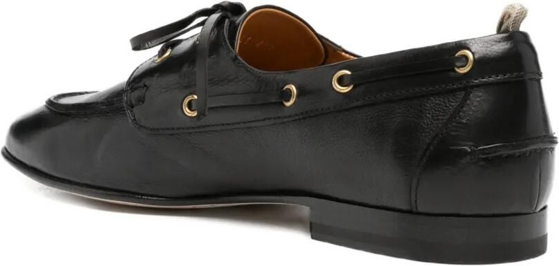 Officine Creative Twist 001 leren bootschoenen met veters Zwart - Foto 4