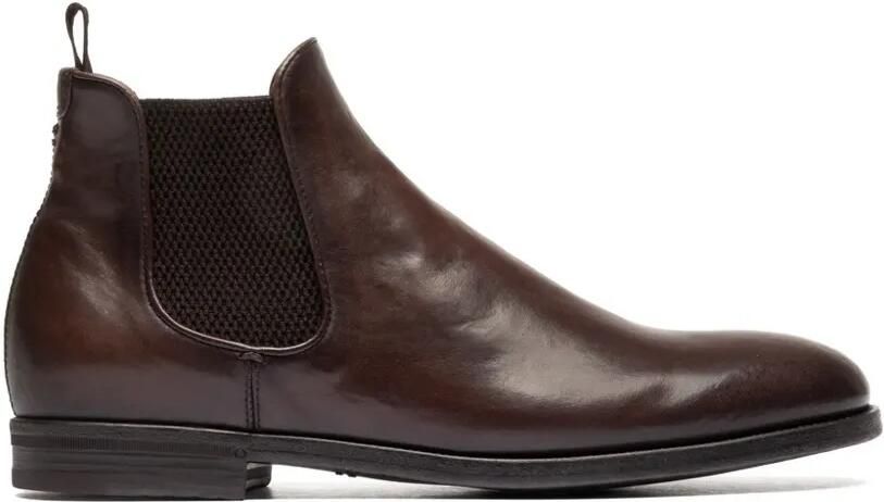 Officine Creative Vanderbilt Caou 012 leather Chelsea boots Bruin