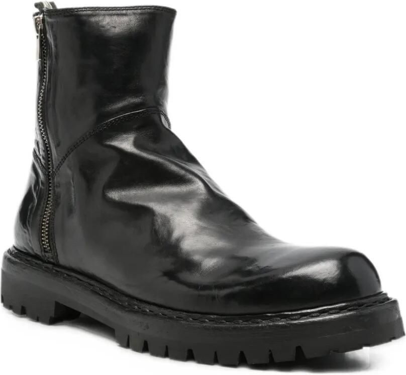 Officine Creative zip-up lug-sole boots Zwart - Foto 3