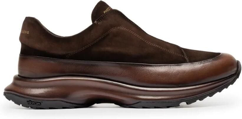 Officine Creative Zodiac 001 leren low-top sneakers Bruin