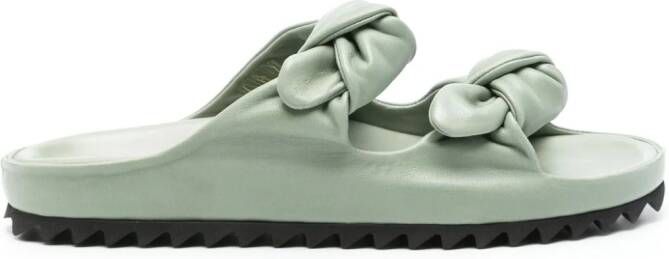 Officine Creative Pelagie leren sandalen Groen