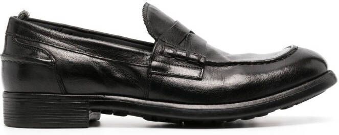 Officine Creative Leren loafers Zwart