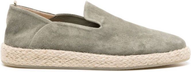 Officine Creative Roped 002 suède espadrilles Groen