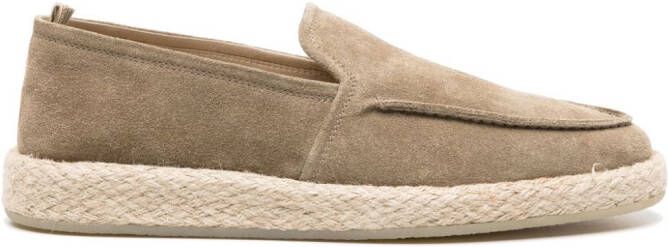 Officine Creative Roped 004 suède espadrilles Groen