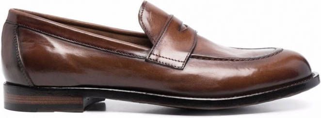 Officine Creative Barona Geweven Loafers in het Bruin voor heren Heren Schoenen voor voor Instappers voor Loafers 