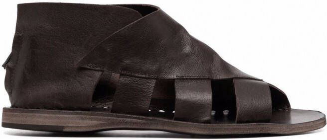 Officine Creative Sandalen met uitgesneden detail Bruin