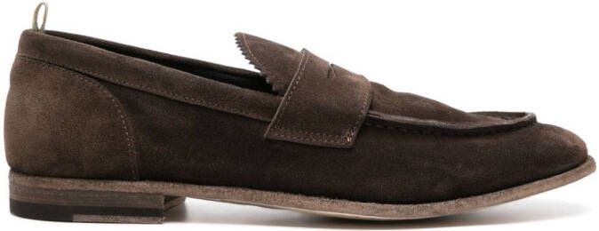 Officine Creative Sax 001 suède loafers Bruin