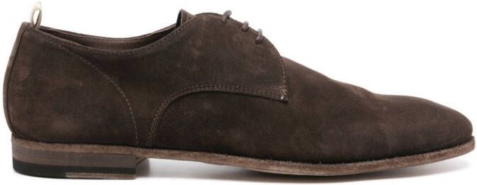 Officine Creative Solitude suède derby schoenen Bruin