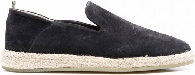 Officine Creative Suède espadrilles Zwart