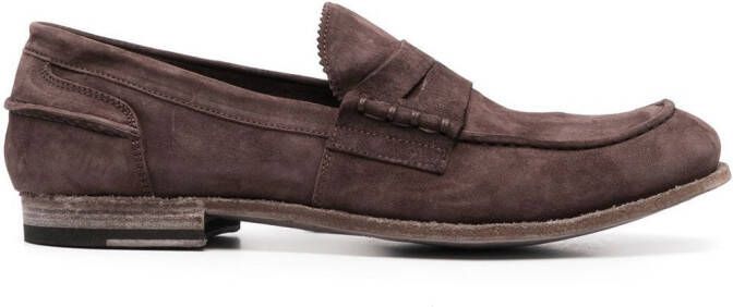 Officine Creative Suède loafers Bruin