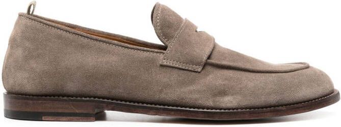 Officine Creative Suède loafers Bruin