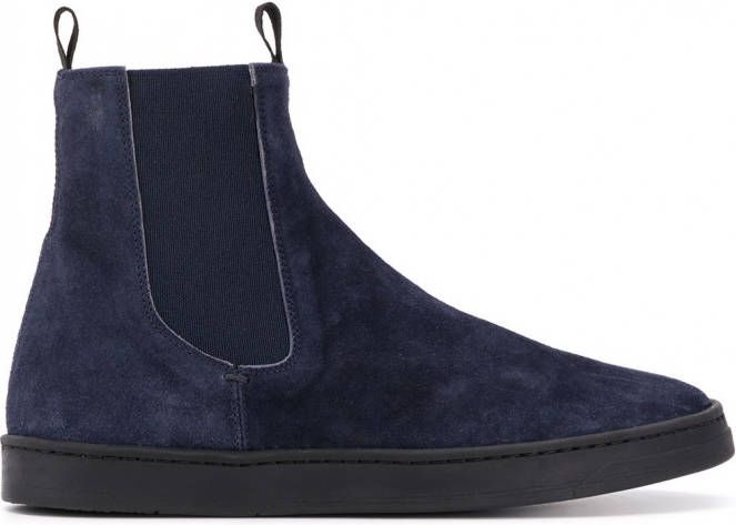 Officine Creative Suède sneakers Blauw