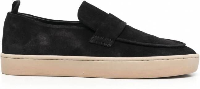 Officine Creative Suède sneakers Zwart