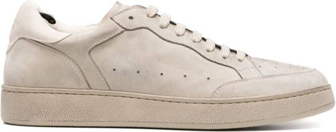 Officine Creative The Answer 005 gerafelde sneakers Beige