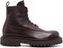 Officine Creative Wisal combat boots met veters Bruin - Thumbnail 1