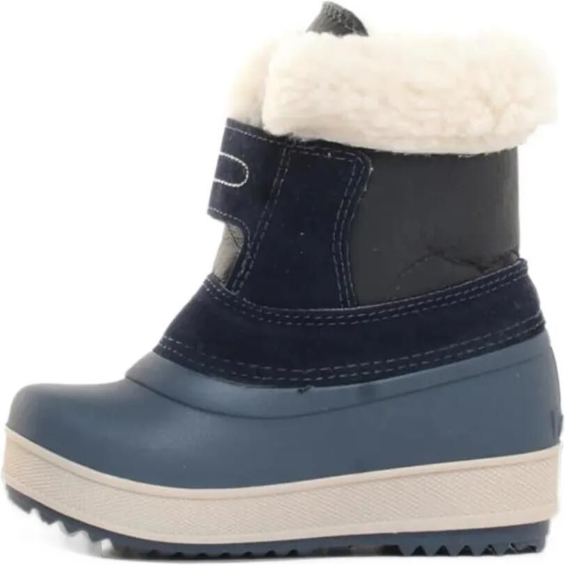 OLANG Elfo shearling-effect touch-strap boots Blauw